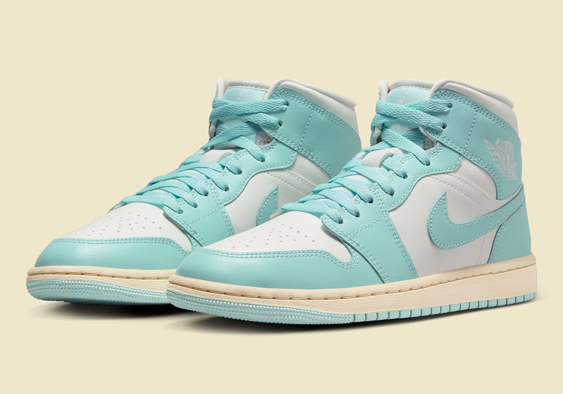 Giày Nike Air Jordan 1 Mid ‘Light Dew’ BQ6472-132 - Ảnh 4