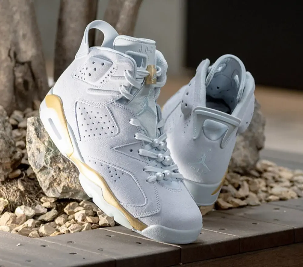 Giày Nike Air Jordan 6 Retro Craft 'Paris Olympics Pearl' DQ4914-074 - Ảnh 3
