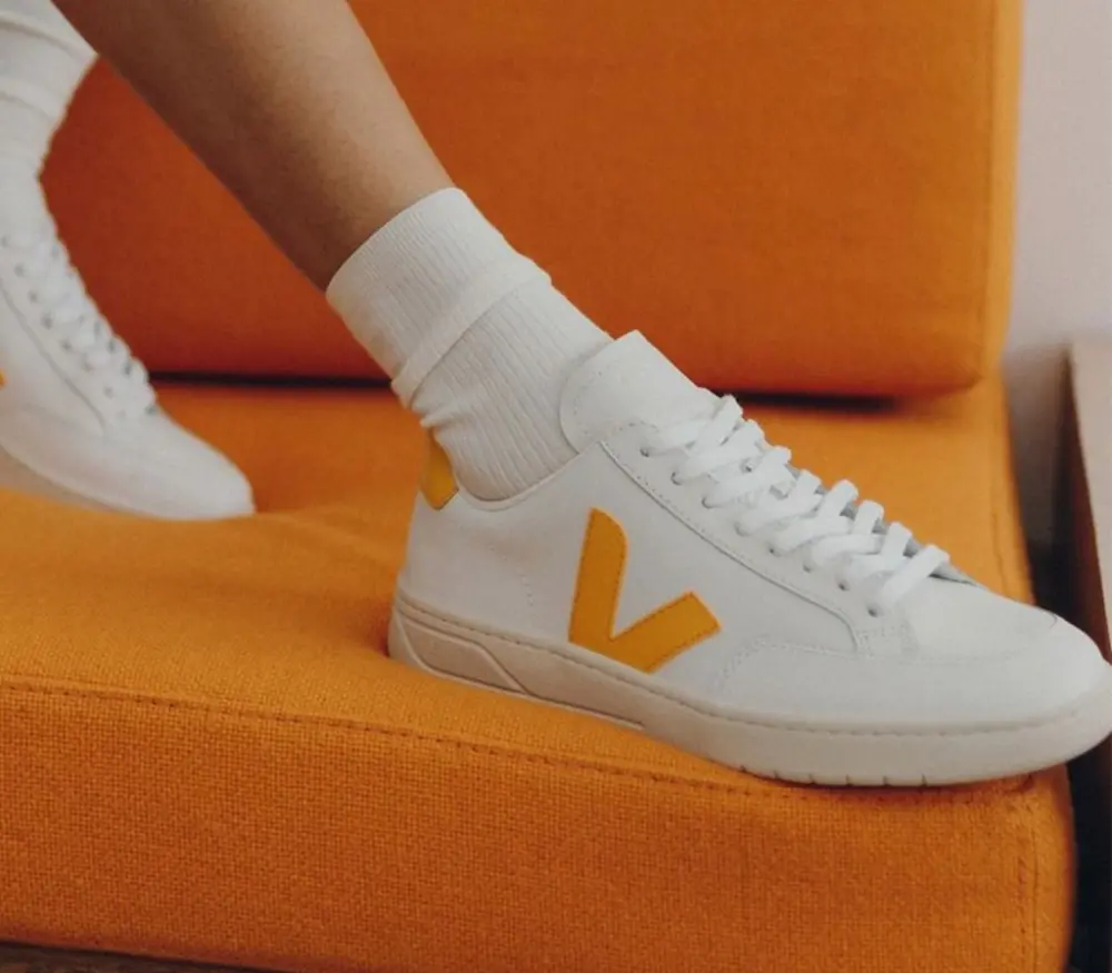 Alternative view of Giày Veja V-12 Leather ‘White Ouro’ XD0202799A
