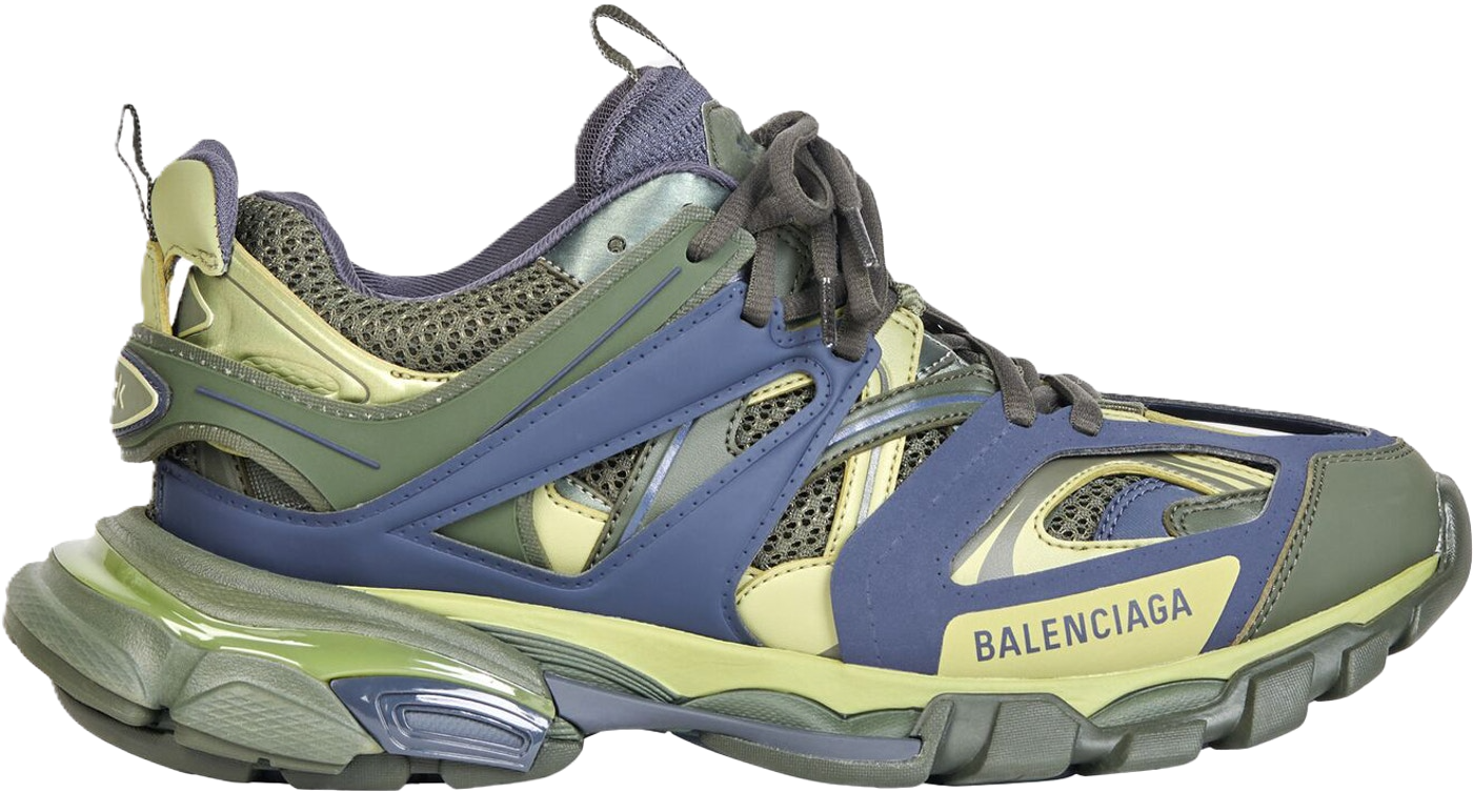 Giày Balenciaga Track Green Navy Yellow 542023W3AD13123