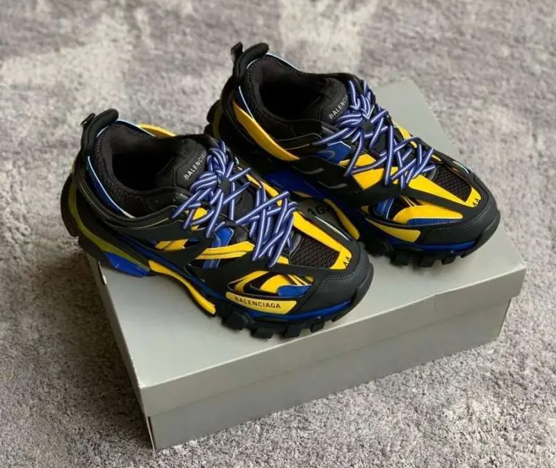 Giày Balenciaga Track Trainer 'Black Yellow Blue' 542023-W1GC1-1080 - Ảnh 4