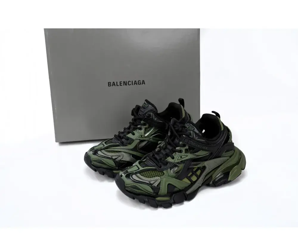 Giày Balenciaga Track.2 Trainer 'Khaki Black' 568614-W3AE1-2311 - Ảnh 5