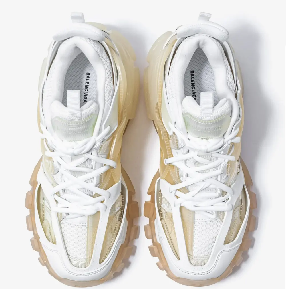 Alternative view of Giày Balenciaga Track ‘Clear Sole White Cream’ 64774-2W3BM1-9000