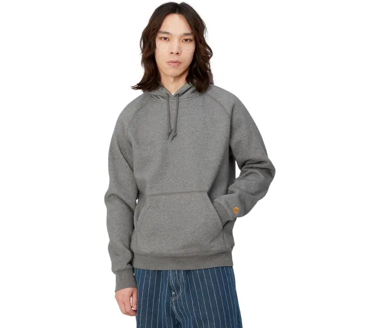 Áo Carhartt WIP Hood Chase Sweater ‘Grey’ I033661-00C-XX - Ảnh 4