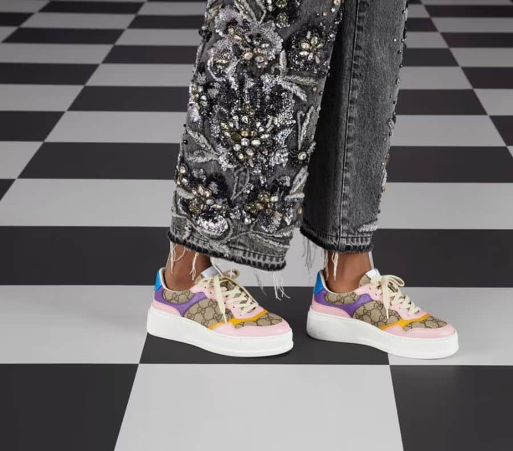 Giày Gucci GG Sneaker 'Beige Multi Monogram' 726850-FABAW-9785 - Ảnh 3