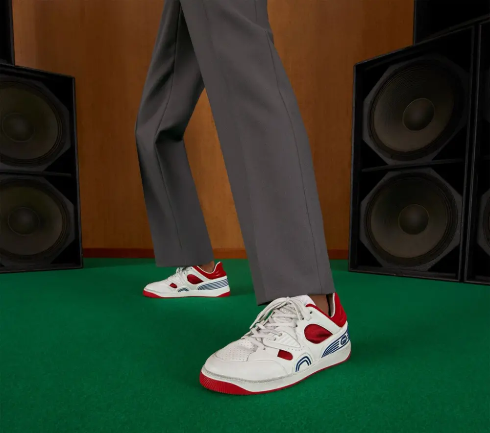 Alternative view of Giày Gucci Basket Sneaker 'White Demetra' 697882-2SHJ0-9090