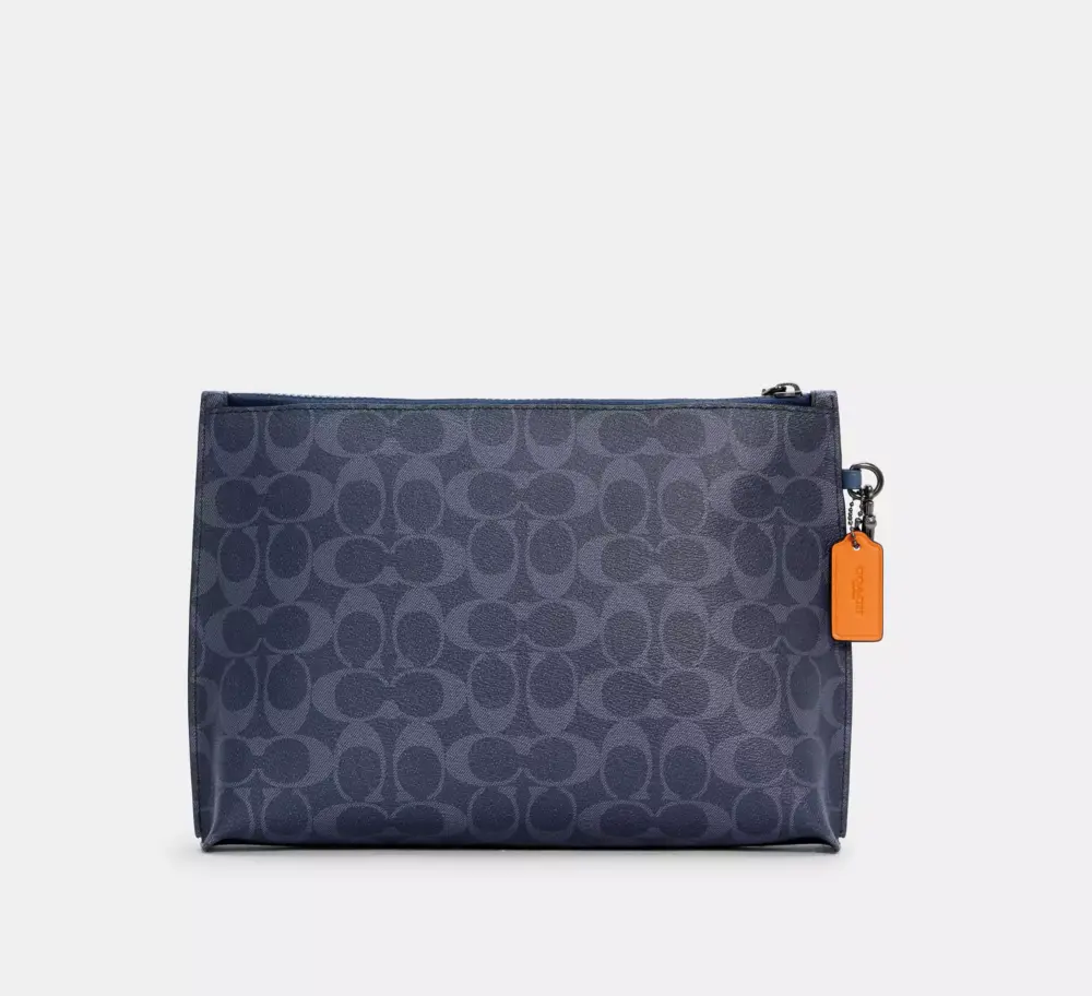 Túi Coach Carryall In Colorblock Signature Canvas ‘Denim’ C3199-QBSDQ - Ảnh 3
