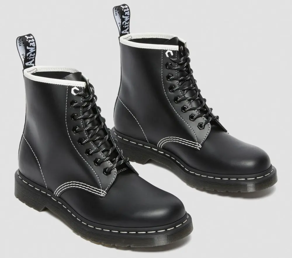 Giày Dr. Martens 1460 Contrast Stitch Leather Lace Up Boots 'Black' 27303001 - Ảnh 4