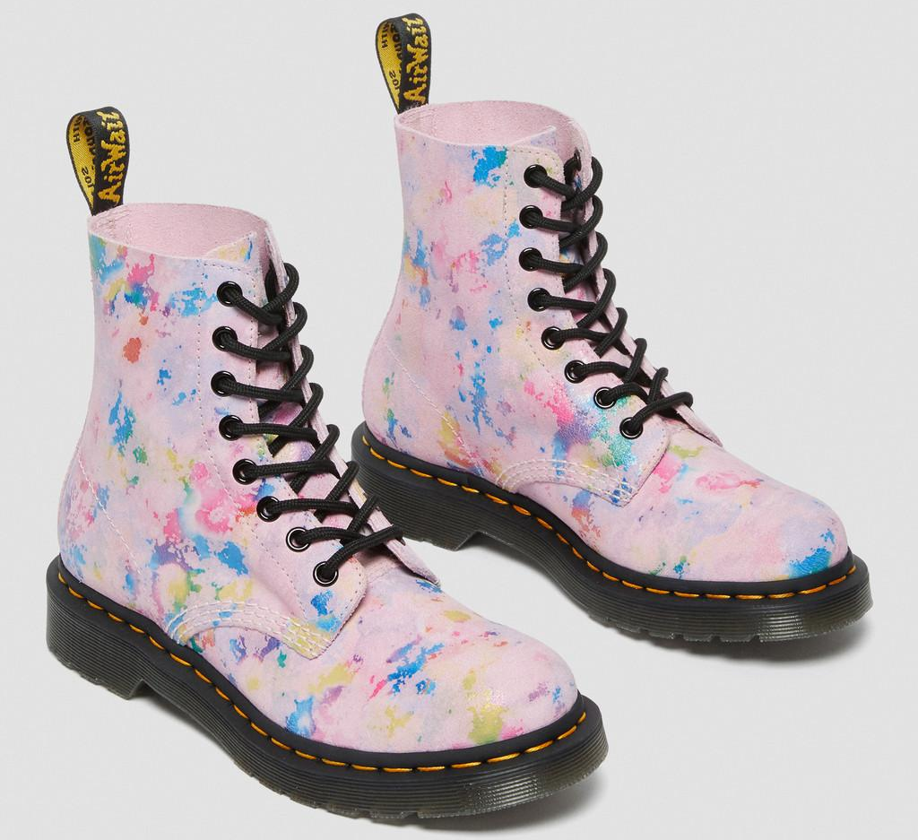 Giày Dr. Martens 1460 Pascal Rainbow Suede Lace Up Boots 'Pink' 27245650 - Ảnh 4