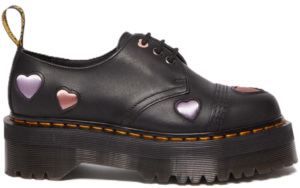 Giày Dr. Martens 1461 Leather Heart Platform 'Black' 30604001