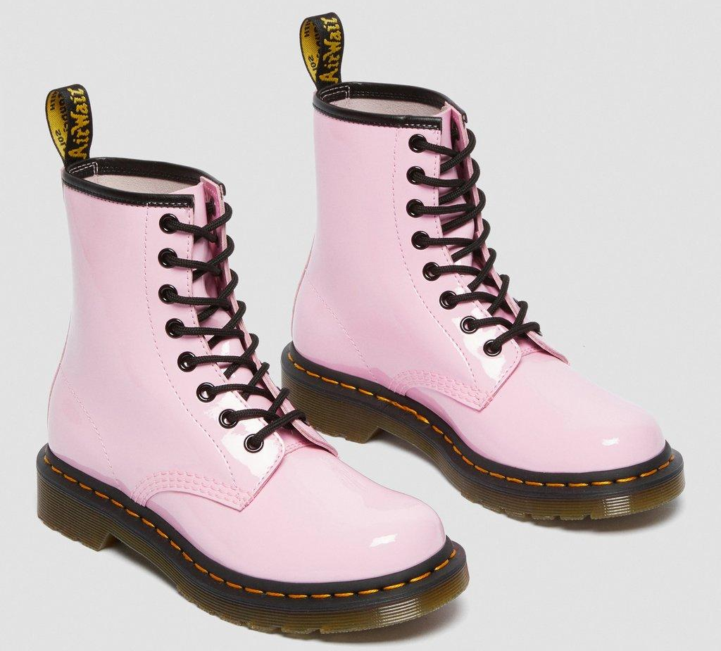 Giày Dr. Martens 1460 Patent Leather Lace Up Boots 'Pale Pink' 26425322 - Ảnh 3