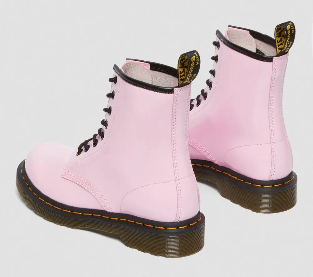 Giày Dr. Martens 1460 Patent Leather Lace Up Boots 'Pale Pink' 26425322 - Ảnh 4