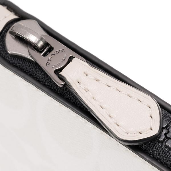 Túi Coach Large Pouch In Signature Canvas With Coach Patch 1314-QBR14 - Ảnh 3