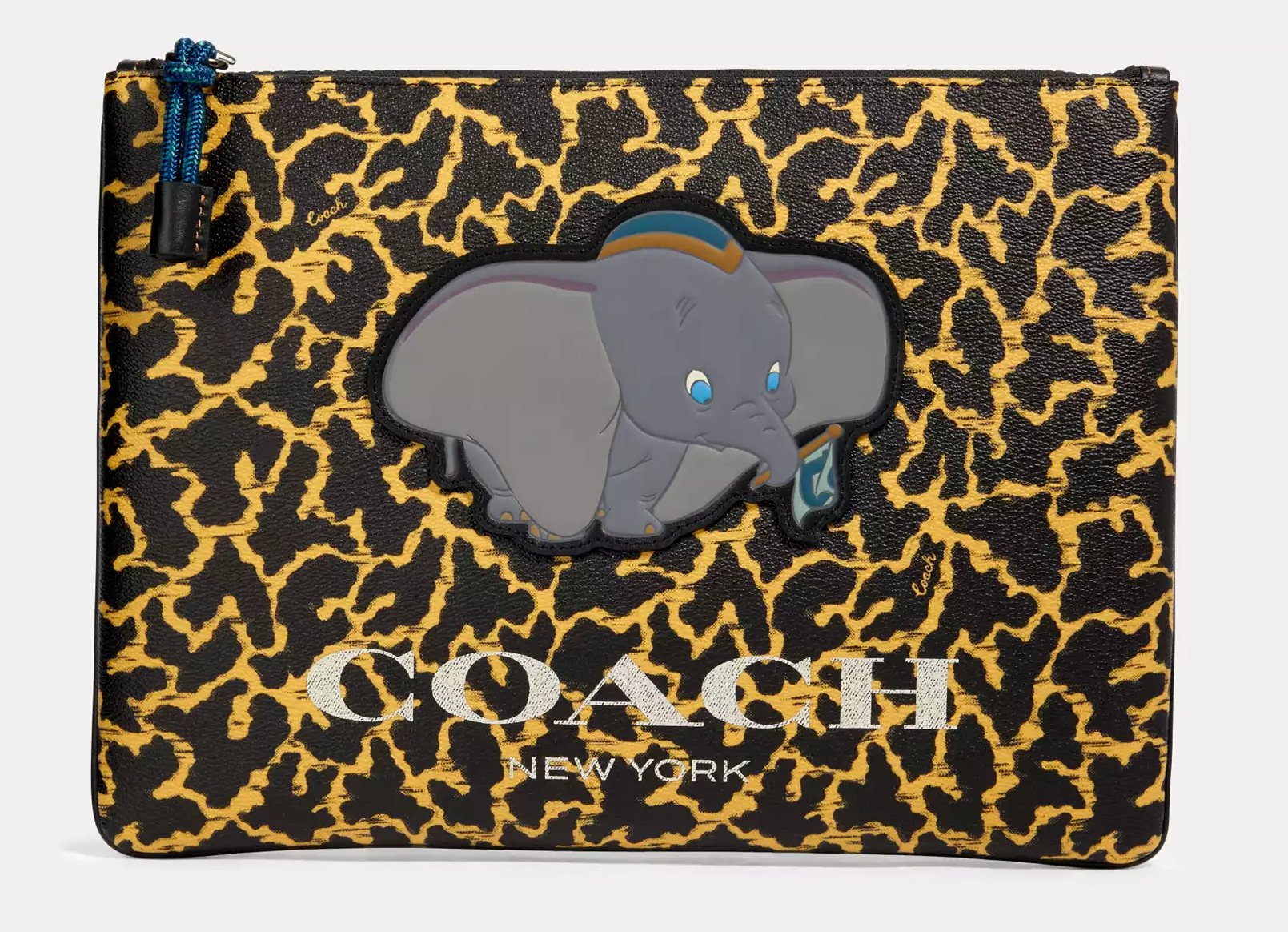 Túi Coach Large Wavy Print Pouch x Disney ‘Dumbo’ 91218-QBYEO