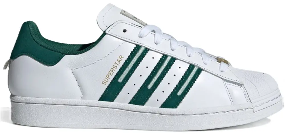 Giày Aididas Superstar ‘Embroidered Green Stripes’ ID1374