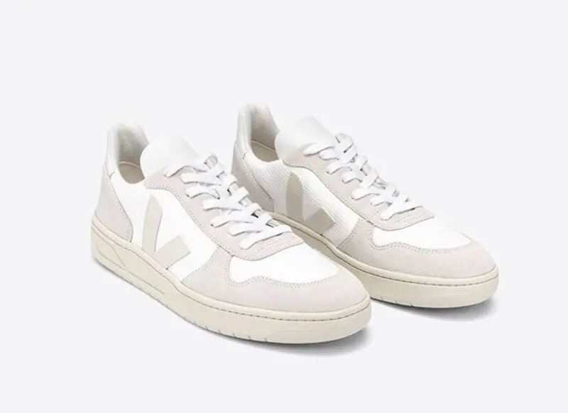 Alternative view of Giày Veja V-10 B Mesh ‘White Natural Pierre’ VX012499