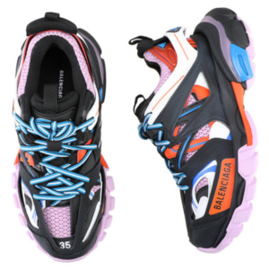 Alternative view of Giày Balenciaga Wmns Track 'Black Orange Pink' 542436-W1GC1-1054