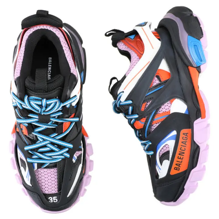 Alternative view of Giày Balenciaga Wmns Track 'Black Orange Pink' 542436-W1GC1-1054