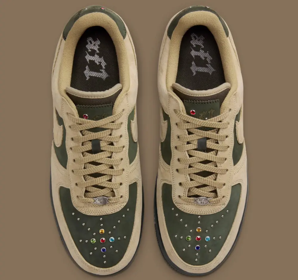 Giày Nike Air Force 1 Low 'Dark Army Neutral Olive Gems' HF0674-300 - Ảnh 7