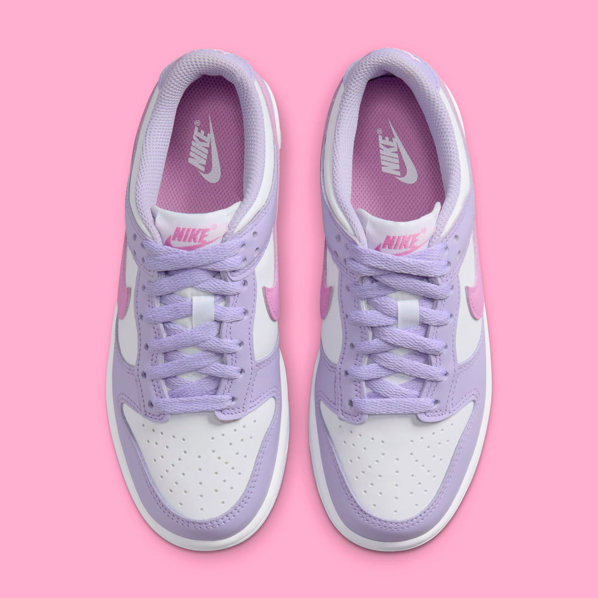 Giày Nike Dunk Low GS ‘Lilac Bloom Pink’ HQ1185-161 - Ảnh 4