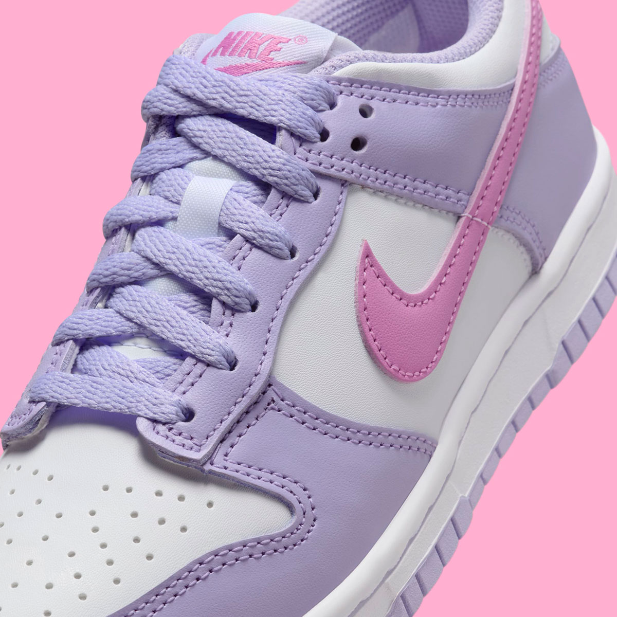 Giày Nike Dunk Low GS ‘Lilac Bloom Pink’ HQ1185-161 - Ảnh 2