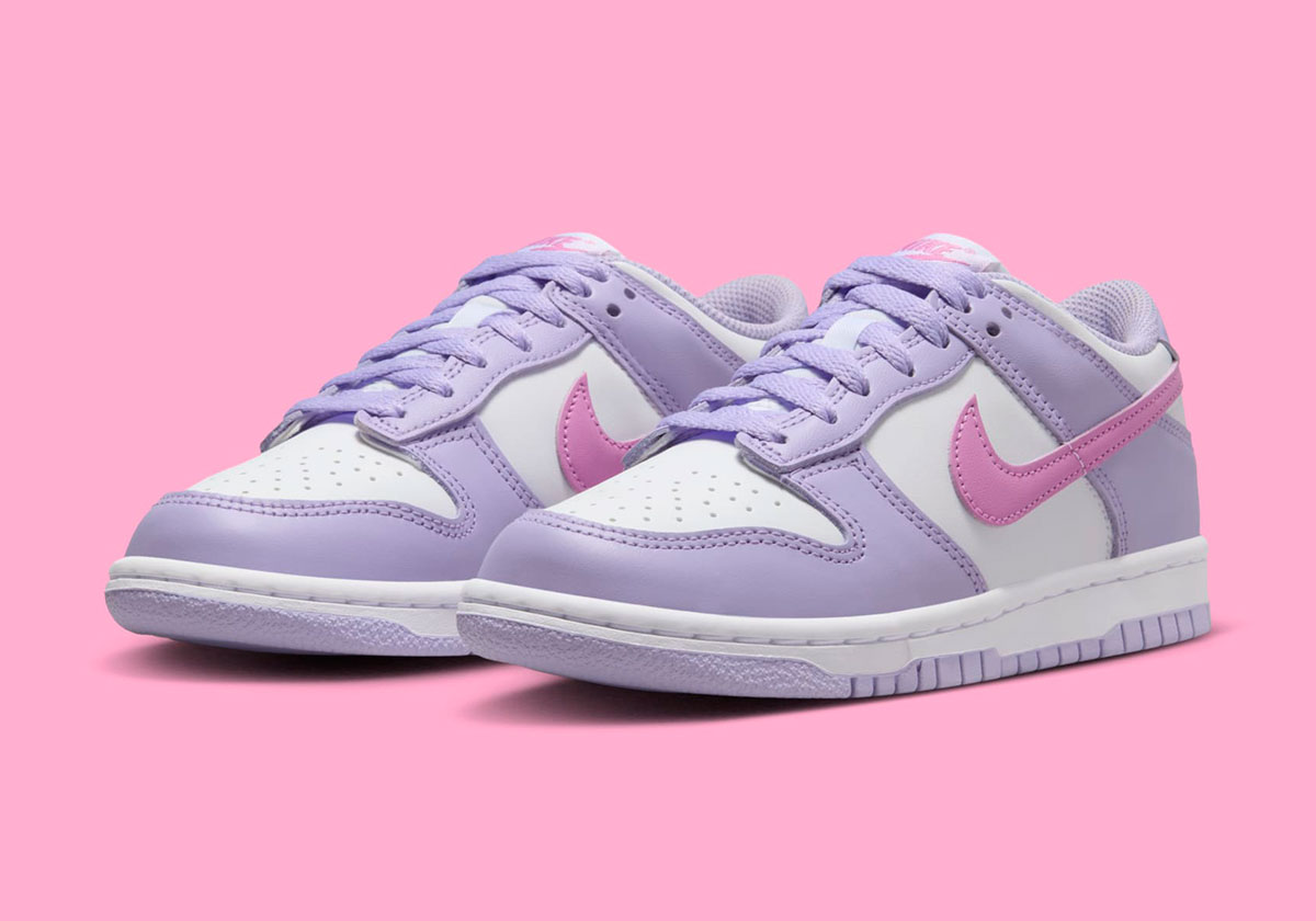 Giày Nike Dunk Low GS ‘Lilac Bloom Pink’ HQ1185-161 - Ảnh 5