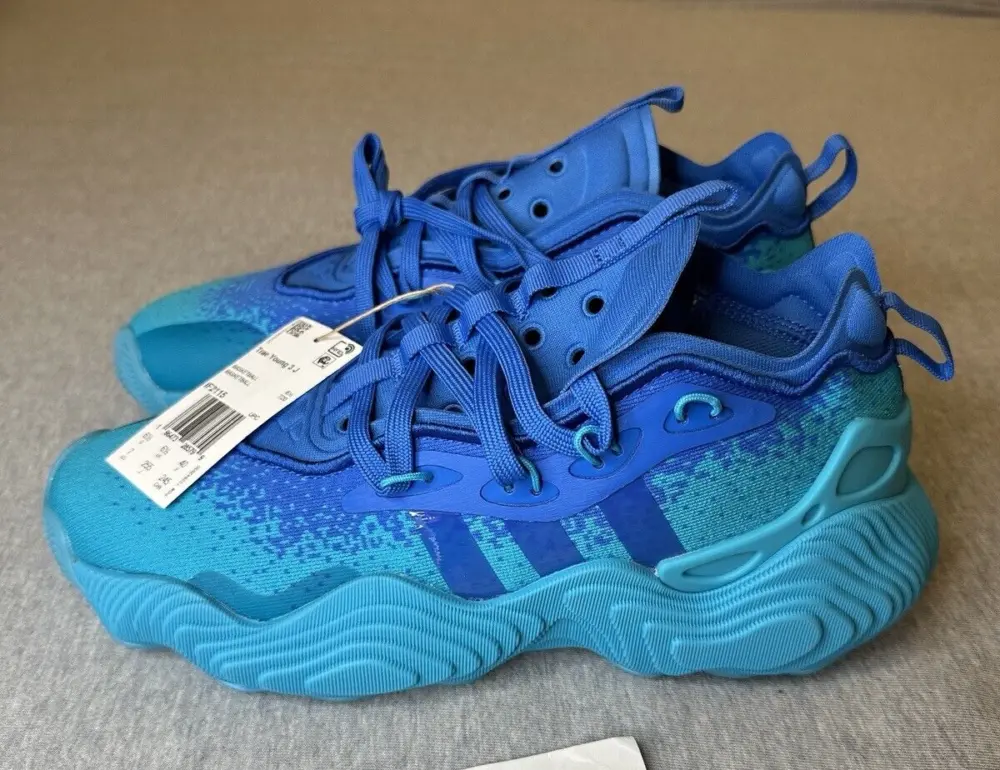Giày Adidas Trae Young 3 J ‘Lucid Cyan’ IF2115 - Ảnh 3