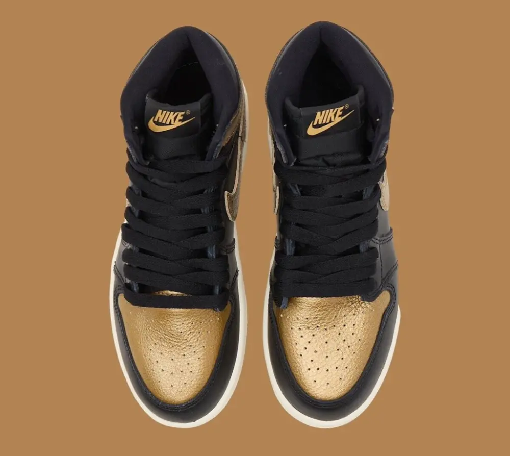Giày Nike Air Jordan 1 Retro High OG 'Black Metallic Gold' DZ5485-071 - Ảnh 5