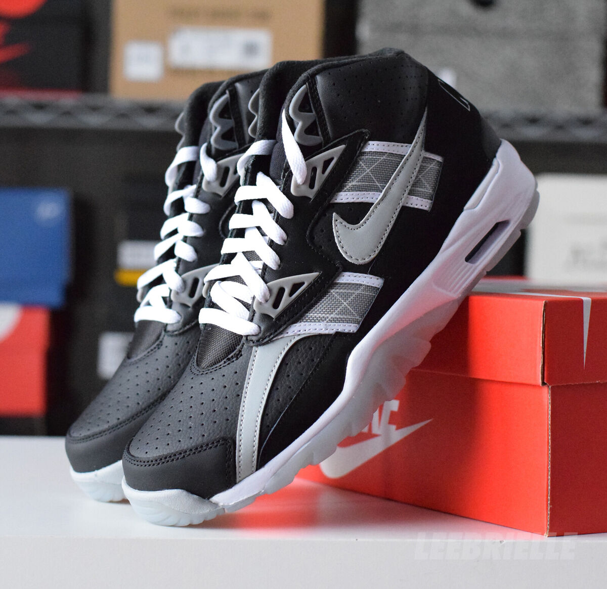 Giày Nike Air Trainer SC High ‘Raiders 2022’ DZ4405-001 - Ảnh 5