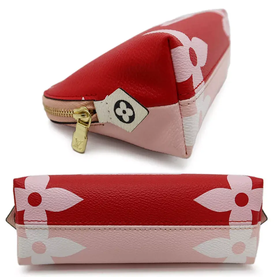 Túi Louis Vuitton Monogram Giant Pochette Cosmetech ‘Red’ M67694 - Ảnh 3