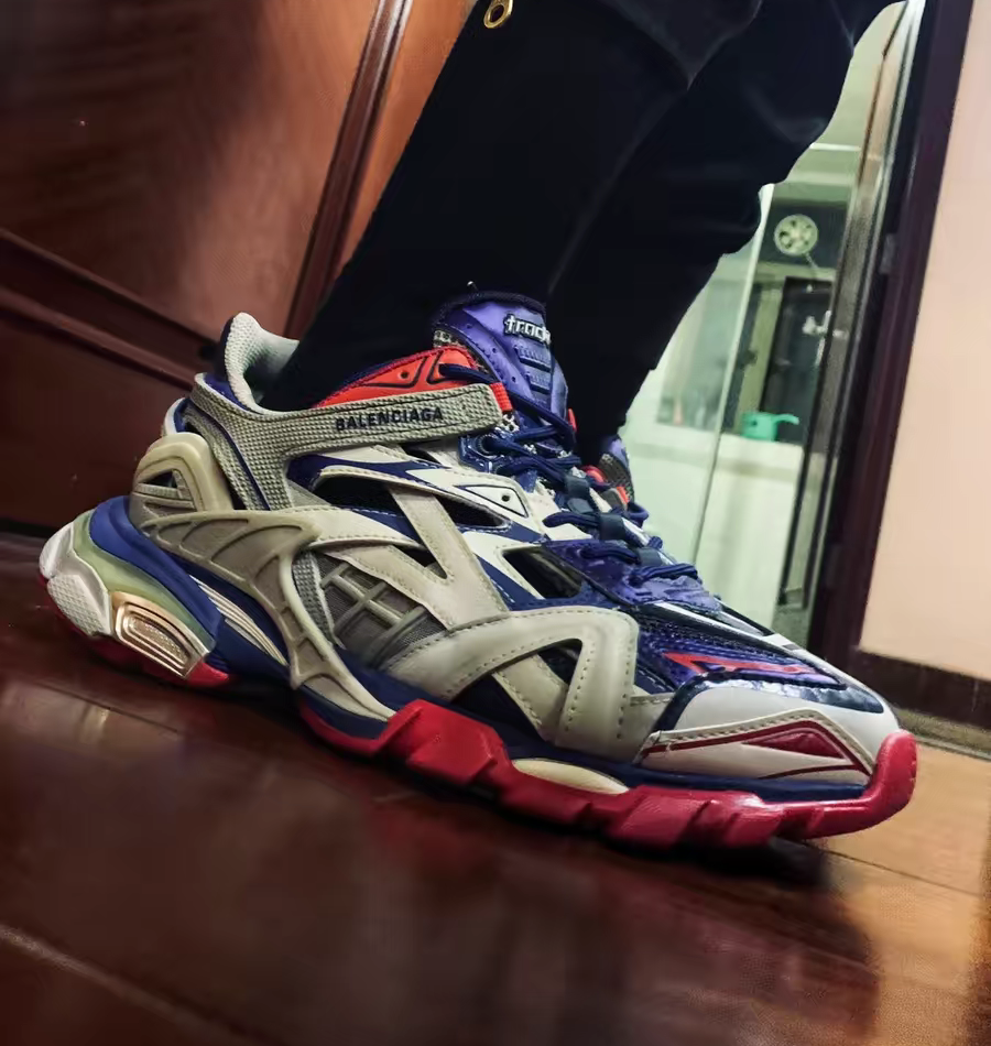 Giày Balenciaga Track 2 ‘Beige Blue Red’ 568614-W2GN2-8570 - Ảnh 4