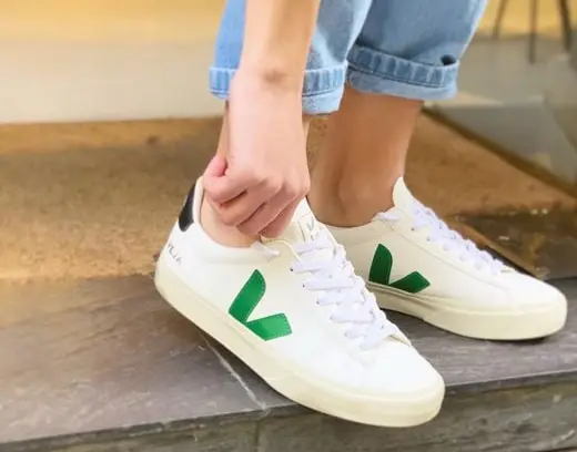 Giày Veja Low-Top Sneaker ‘White Green’ VO0103525B - Ảnh 3