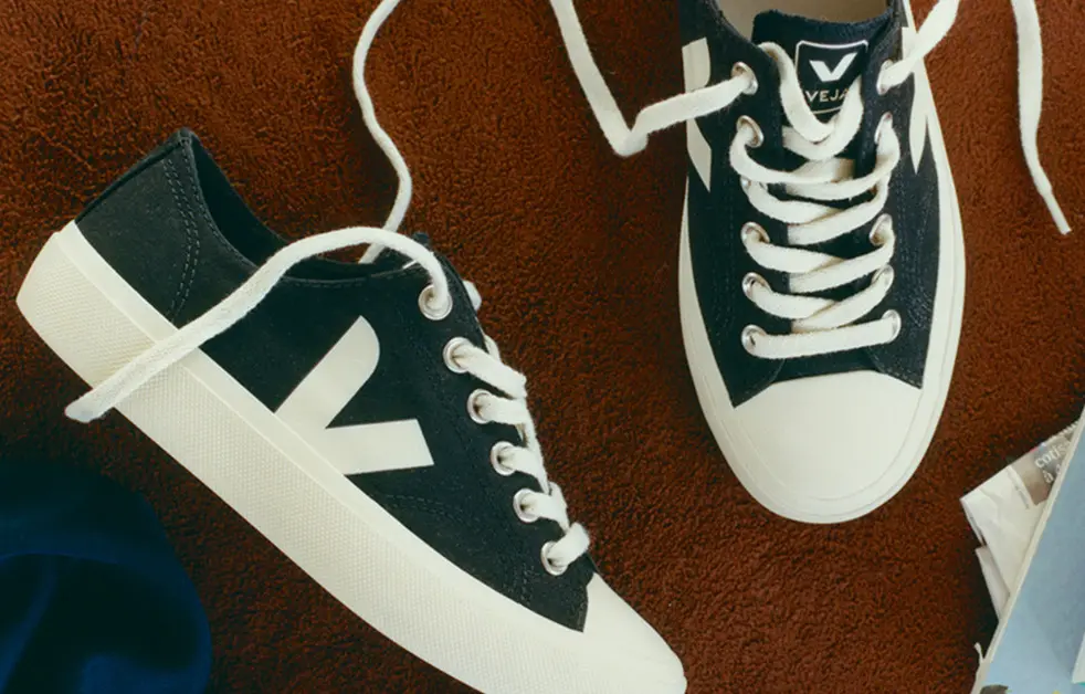 Giày Veja Wata II Low-Top Sneakers ‘Black White’ PL0101397 - Ảnh 5