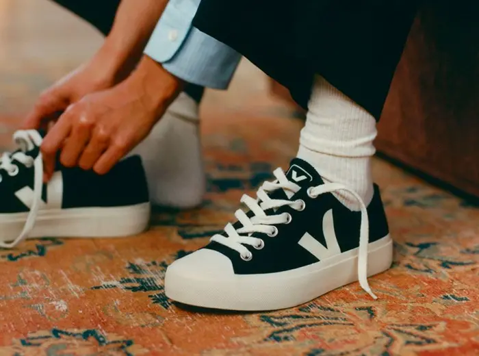 Giày Veja Wata II Low-Top Sneakers ‘Black White’ PL0101397 - Ảnh 6