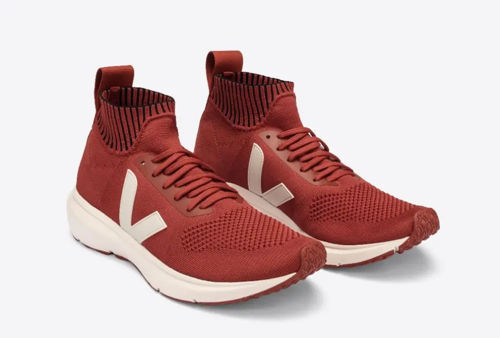 Giày Veja x Rick Owens Sock Runner 'Orange' VW20F3801 - Ảnh 4