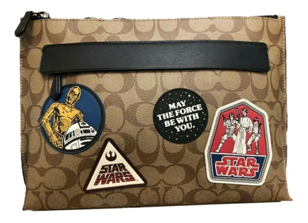 Túi Coach Monogram Badge Canvas x Star Wars ‘Khaki’ F88114-QBTN2