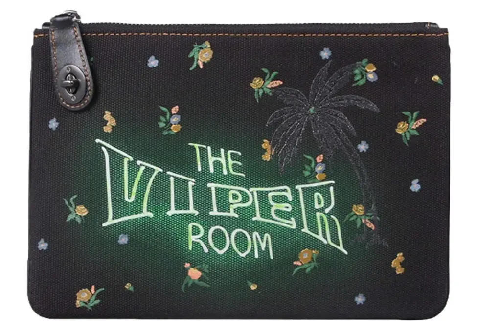 Túi Coach Viper Room Turnlock Pouch 51231-V5BLK
