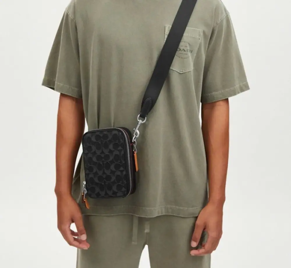 Túi Coach Stanton Crossbody In Signature ‘Denim’ CO946-SVBK - Ảnh 3
