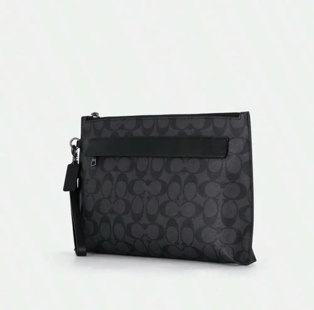 Túi Coach Carryall Pouch In Signature Canvas ‘Charcoal’ F29508-CQBK - Ảnh 4