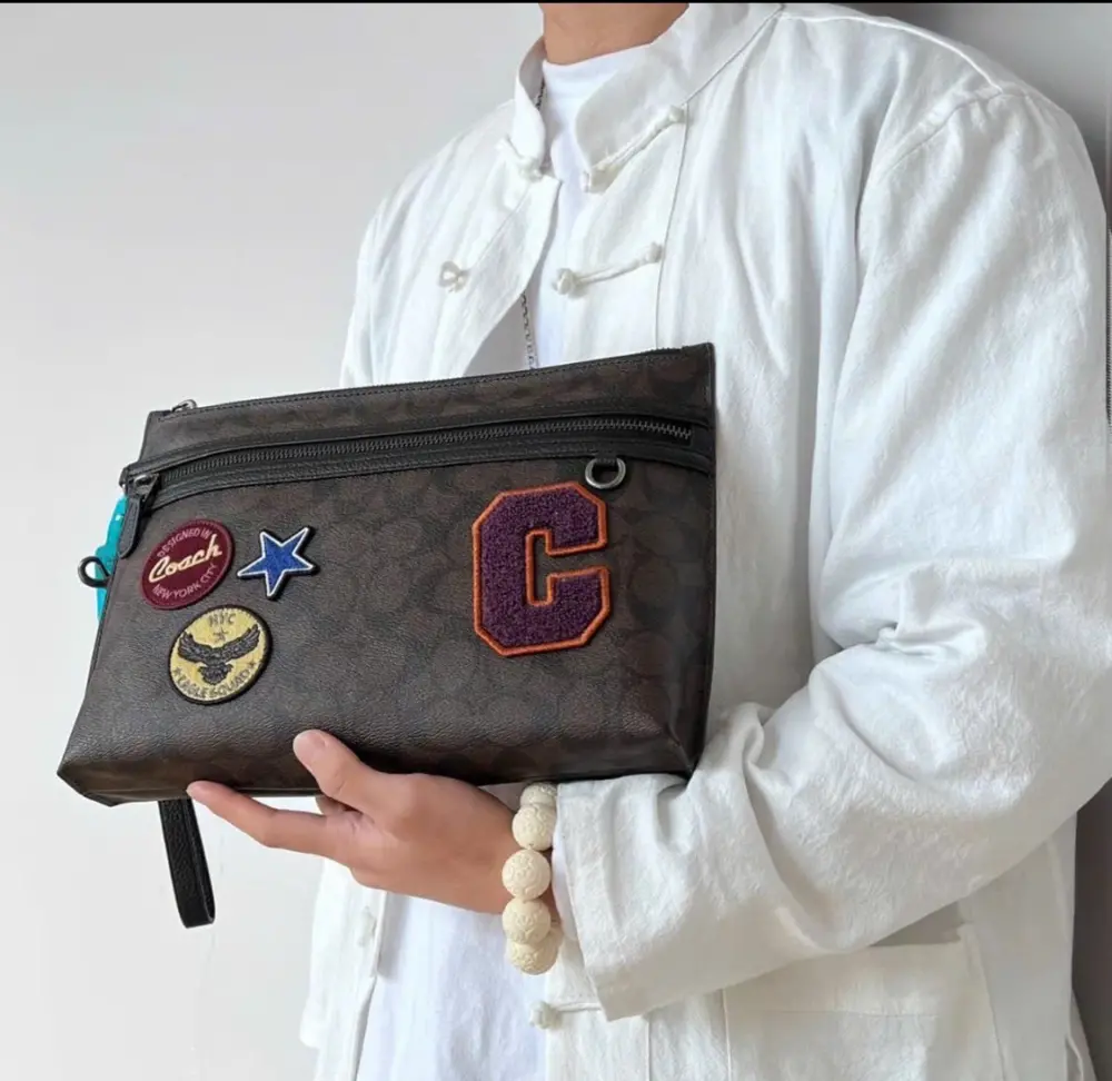 Túi Coach Signature Canvas ‘Souvenir Patches’ C6990-QBMAA - Ảnh 4