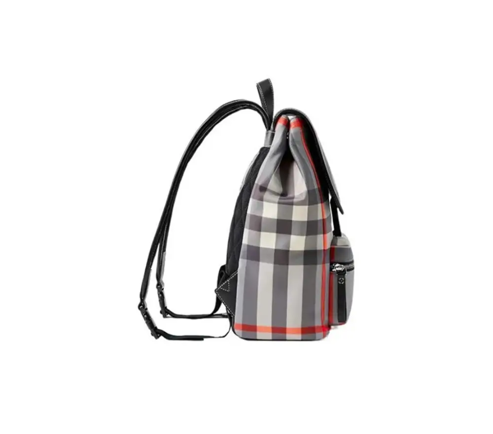 Balo Burberry Plaid 'Gray' 80692671 - Ảnh 3