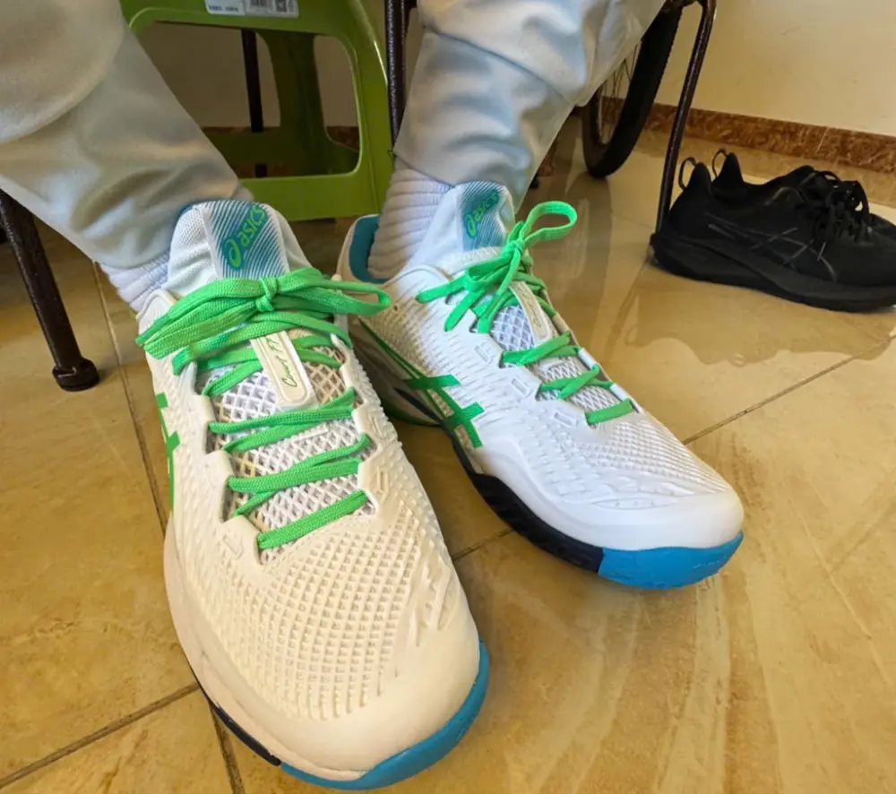 Alternative view of Giày Asics Court FF 3 'New Leaf' 1041A370-103