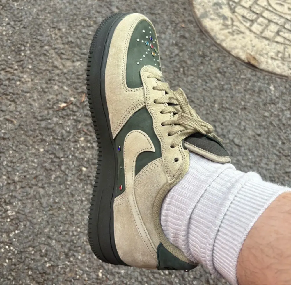 Giày Nike Air Force 1 Low 'Dark Army Neutral Olive Gems' HF0674-300 - Ảnh 4