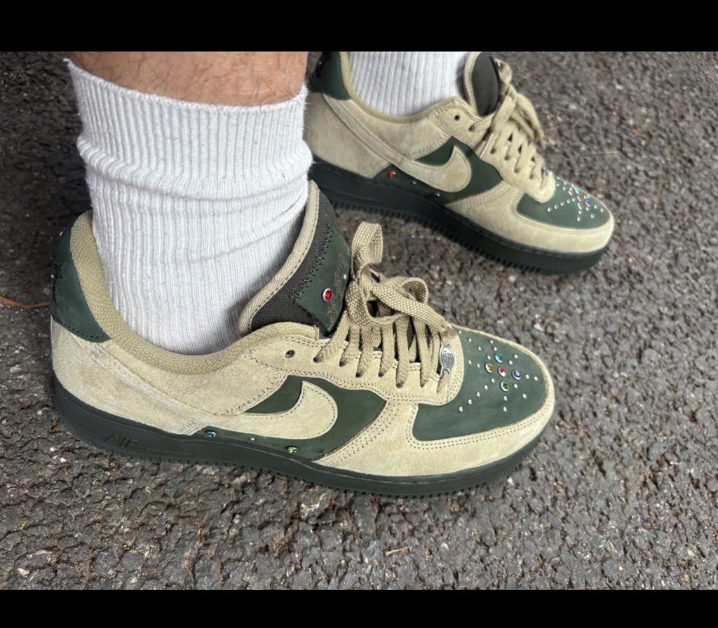 Alternative view of Giày Nike Air Force 1 Low 'Dark Army Neutral Olive Gems' HF0674-300