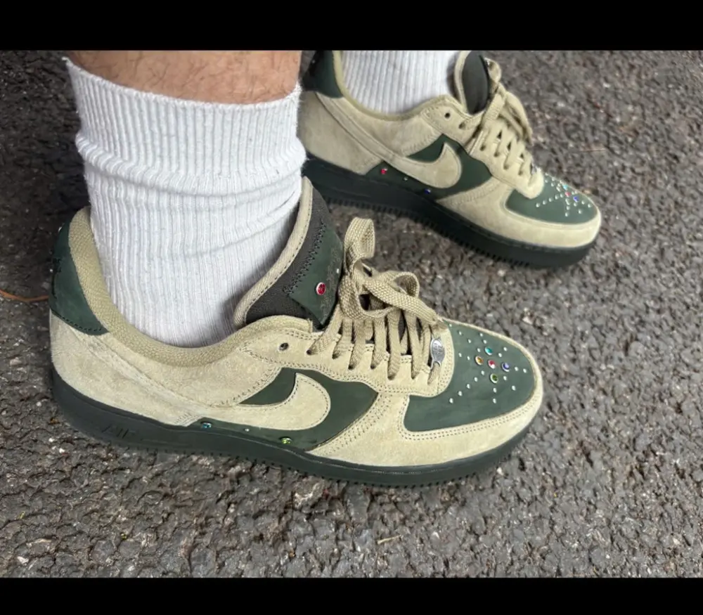 Alternative view of Giày Nike Air Force 1 Low 'Dark Army Neutral Olive Gems' HF0674-300