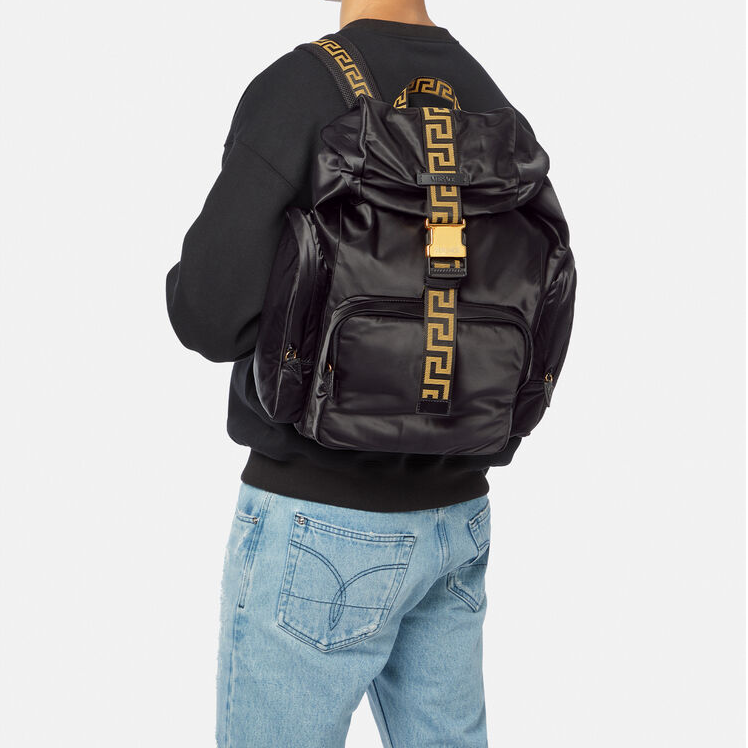Balo Verssace Greca Black 1003066-DNYGR3-2B15V - Ảnh 2