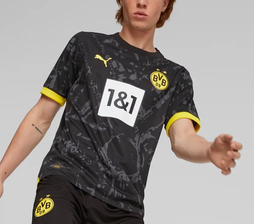 Alternative view of Áo Puma Borussia Dortmund 23/24 Away Jersey 'Black' 770612-02