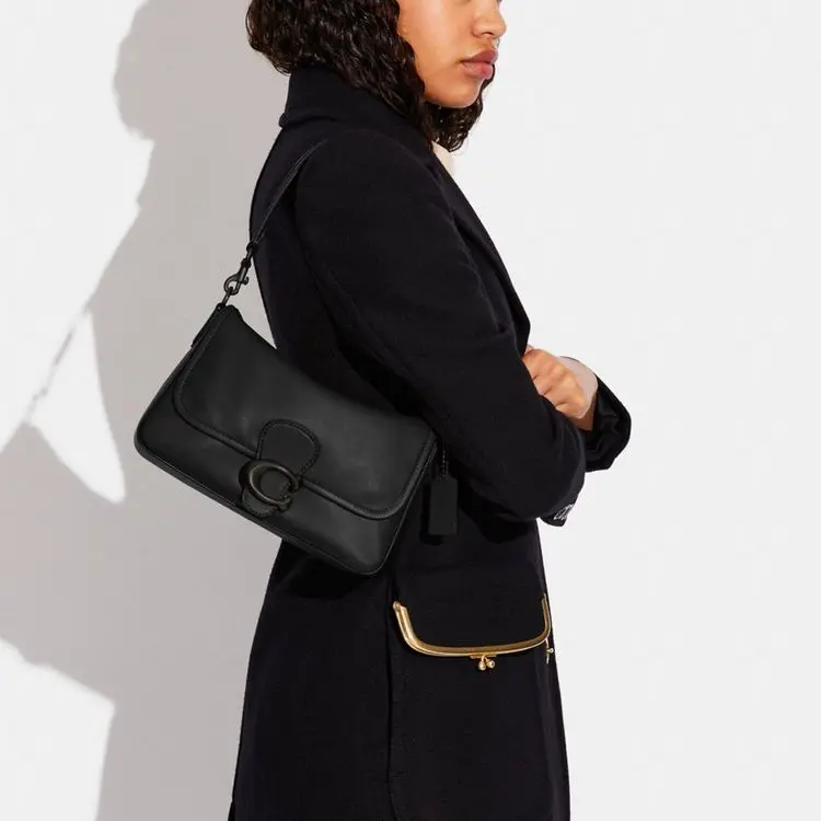 Túi Coach Soft Tabby Shoulder Bag ‘Black’ C4823-V5BLK - Ảnh 3
