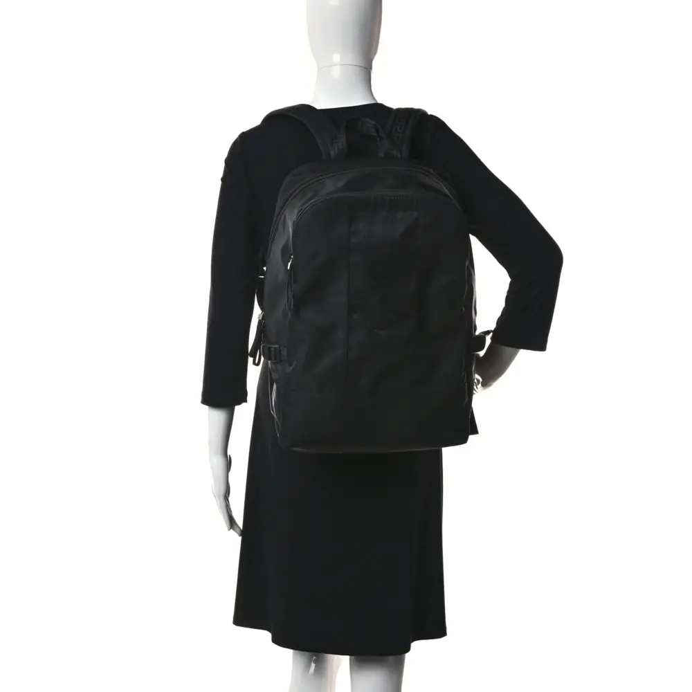 Alternative view of Balo Versace Nylon La Greca Logo ‘Black’ 1002887-1A02180