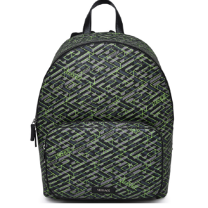Balo Versace Zaino Poliuretano Grigio E Verde ‘Green’ 1007703-1A06114-5B97E